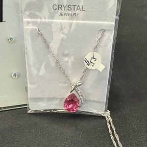 Pink Pendant Necklace